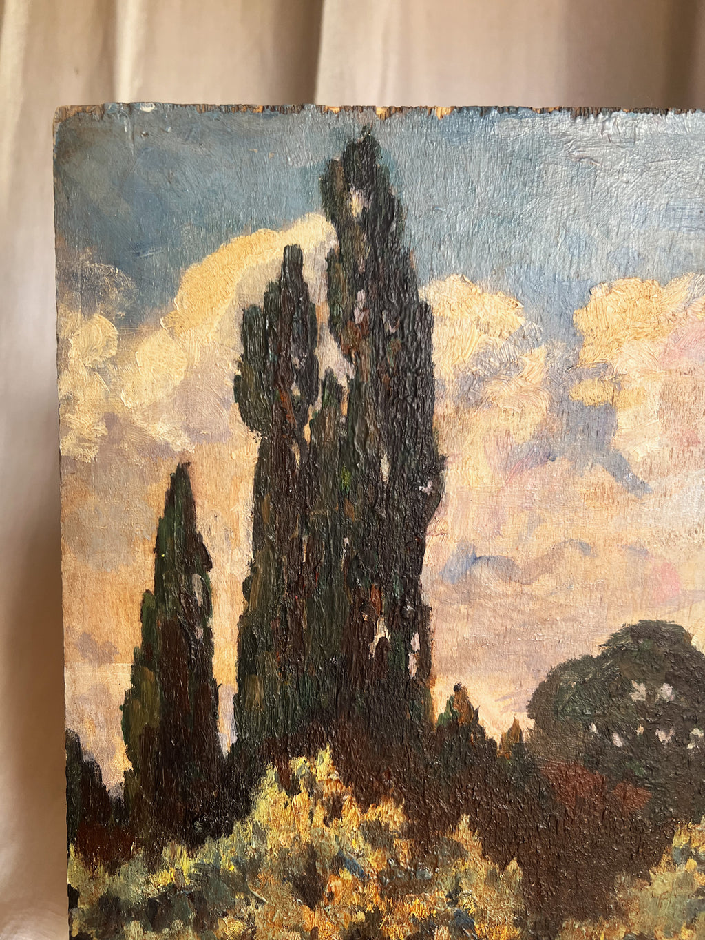 Impressionist Landscape Oil Painting on Panel