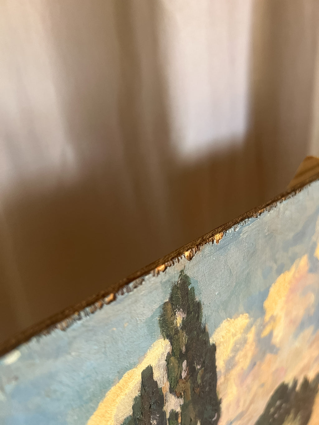 Impressionist Landscape Oil Painting on Panel