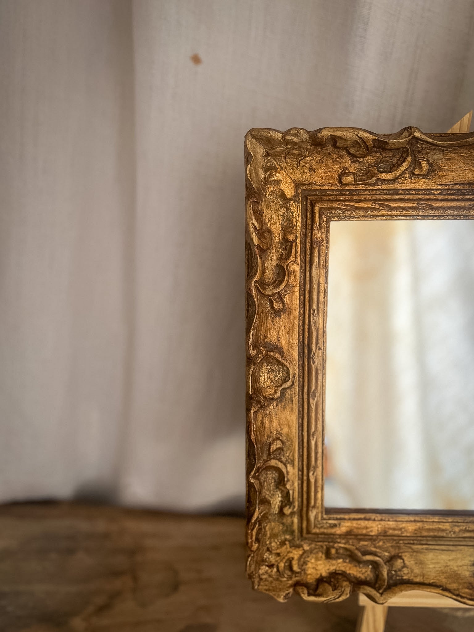 Reserved for Jean - Carved Giltwood Framed Mirror