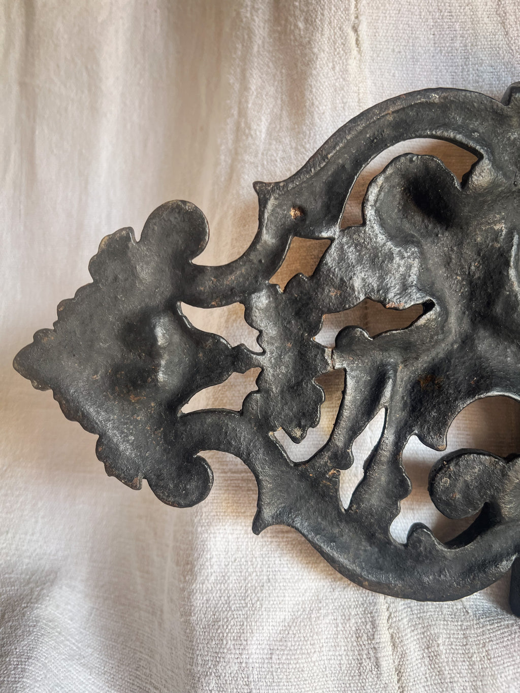 Cast Iron Cherub & Mascaron Ornament / Architectural Mount