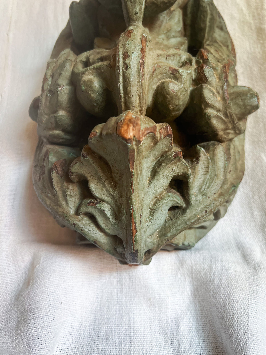 Carved Wood Architectural Fragment / Corbel
