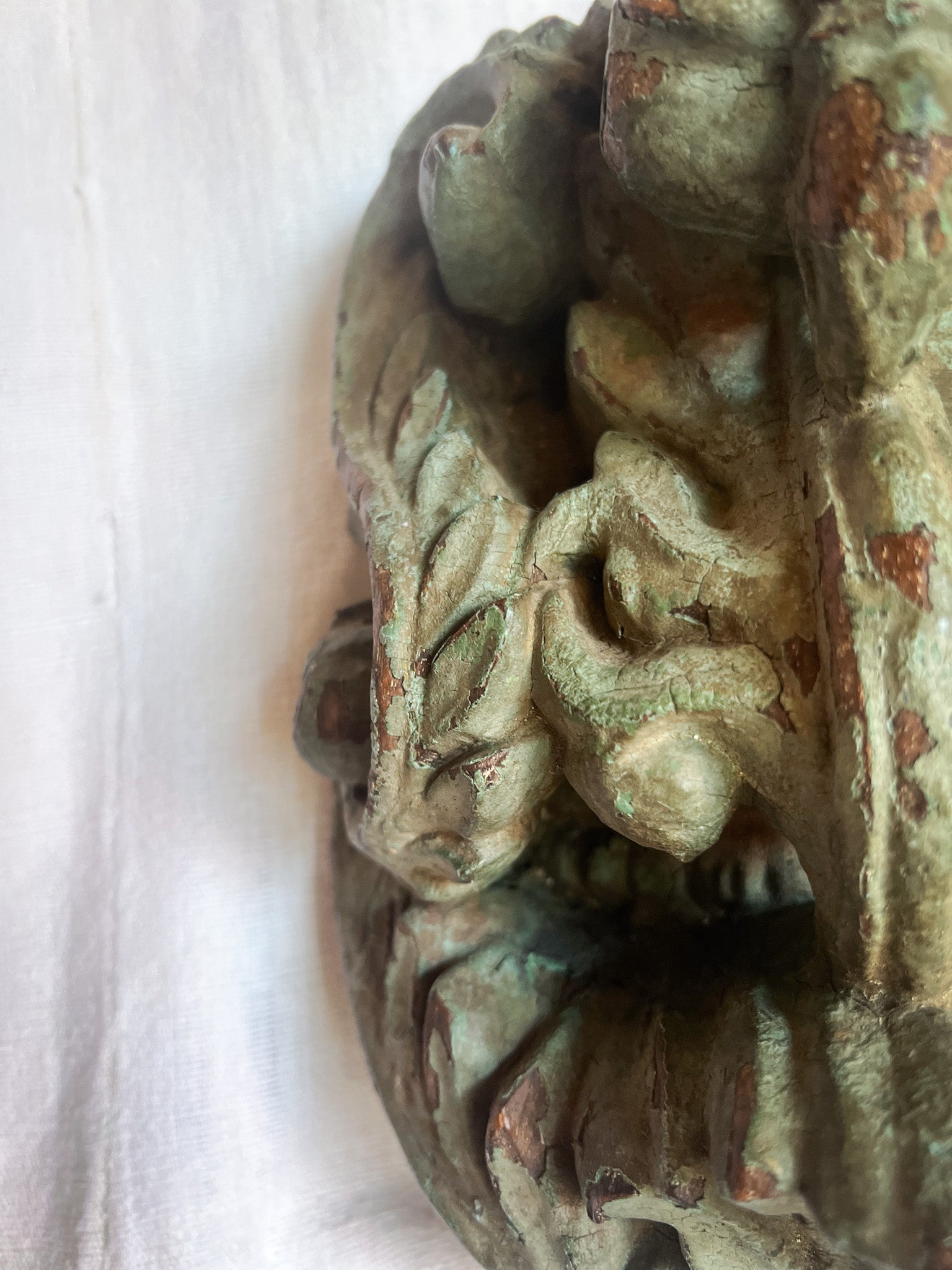 Carved Wood Architectural Fragment / Corbel