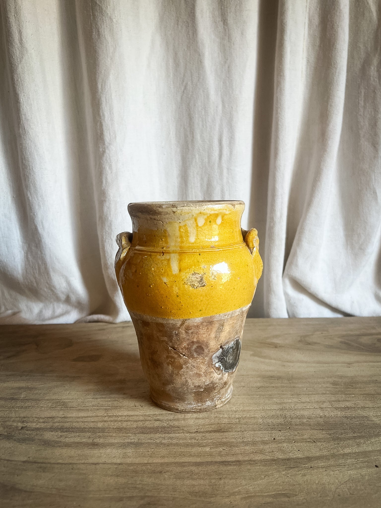 Small Glazed Terracotta Confit Pot (Vaso da Conserva) — Italian