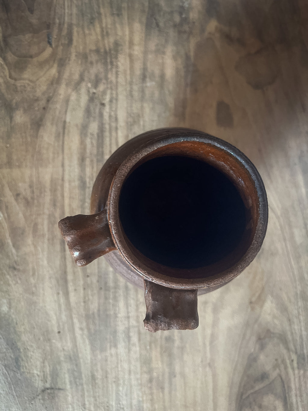 Small Glazed Terracotta Pitcher - Italian