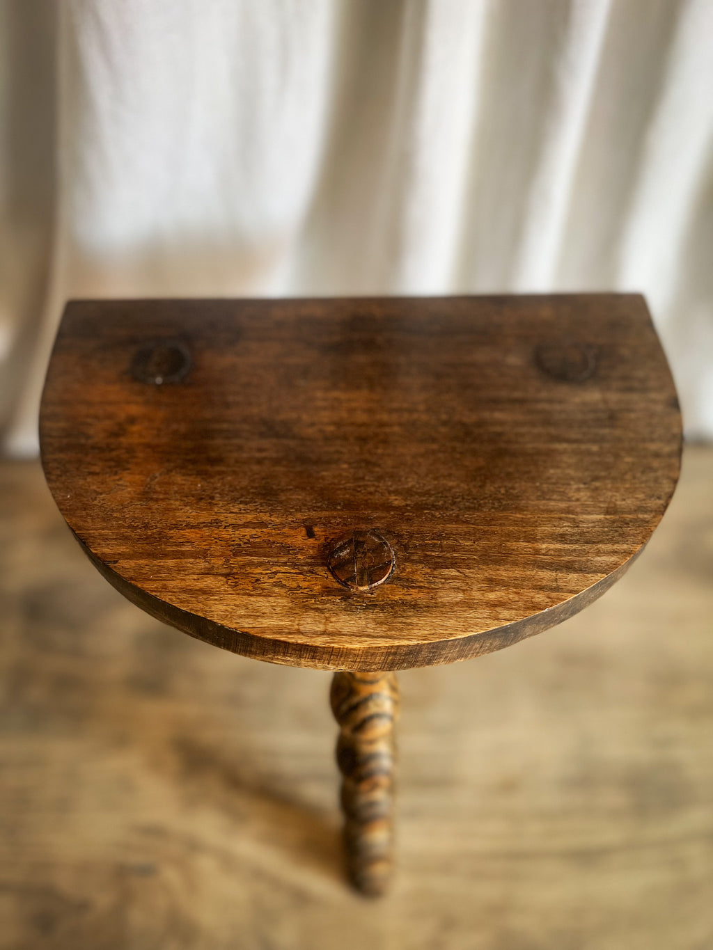 French Bobbin - Three Leg Milking Stool