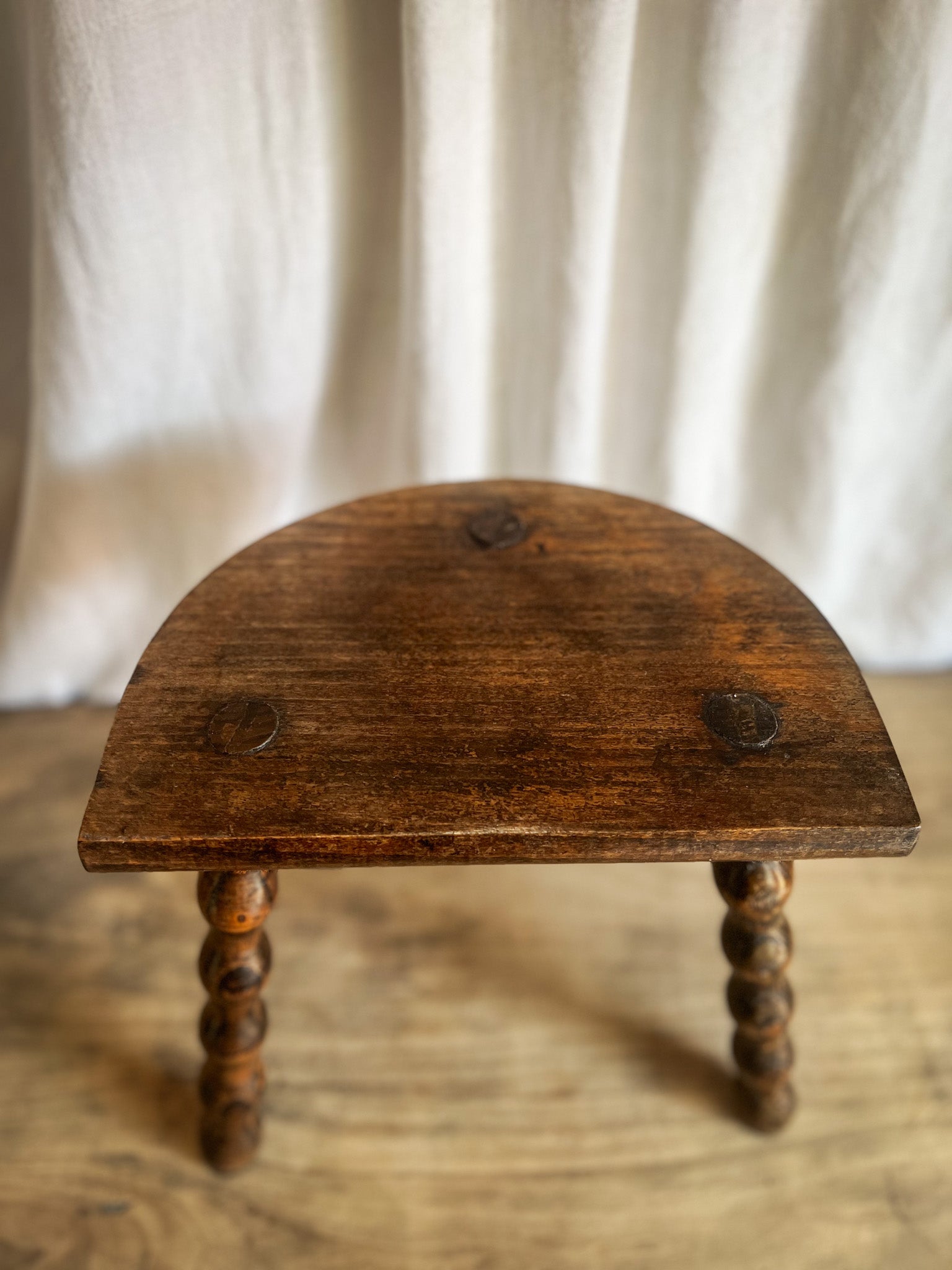 French Bobbin - Three Leg Milking Stool