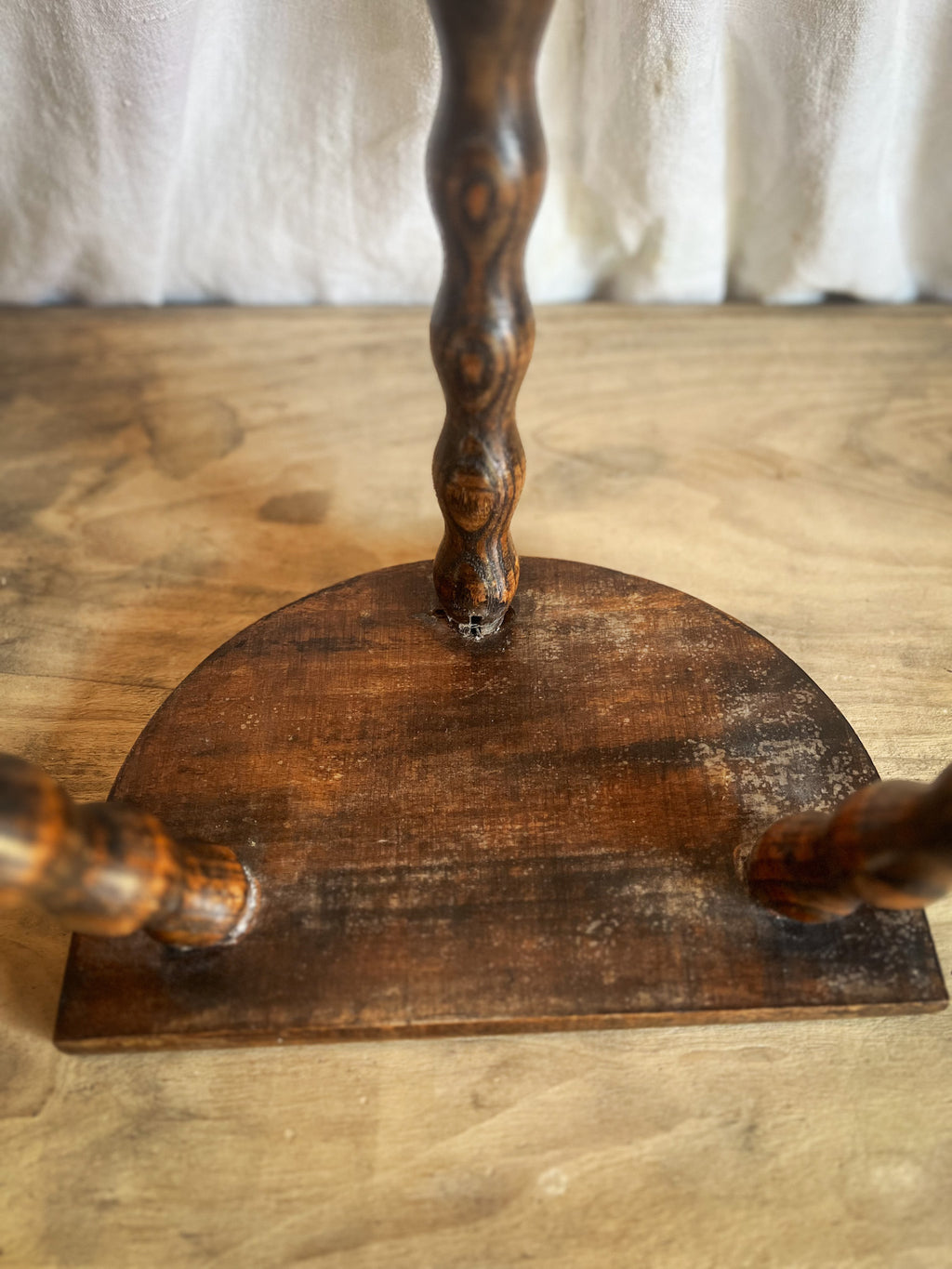 French Bobbin - Three Leg Milking Stool