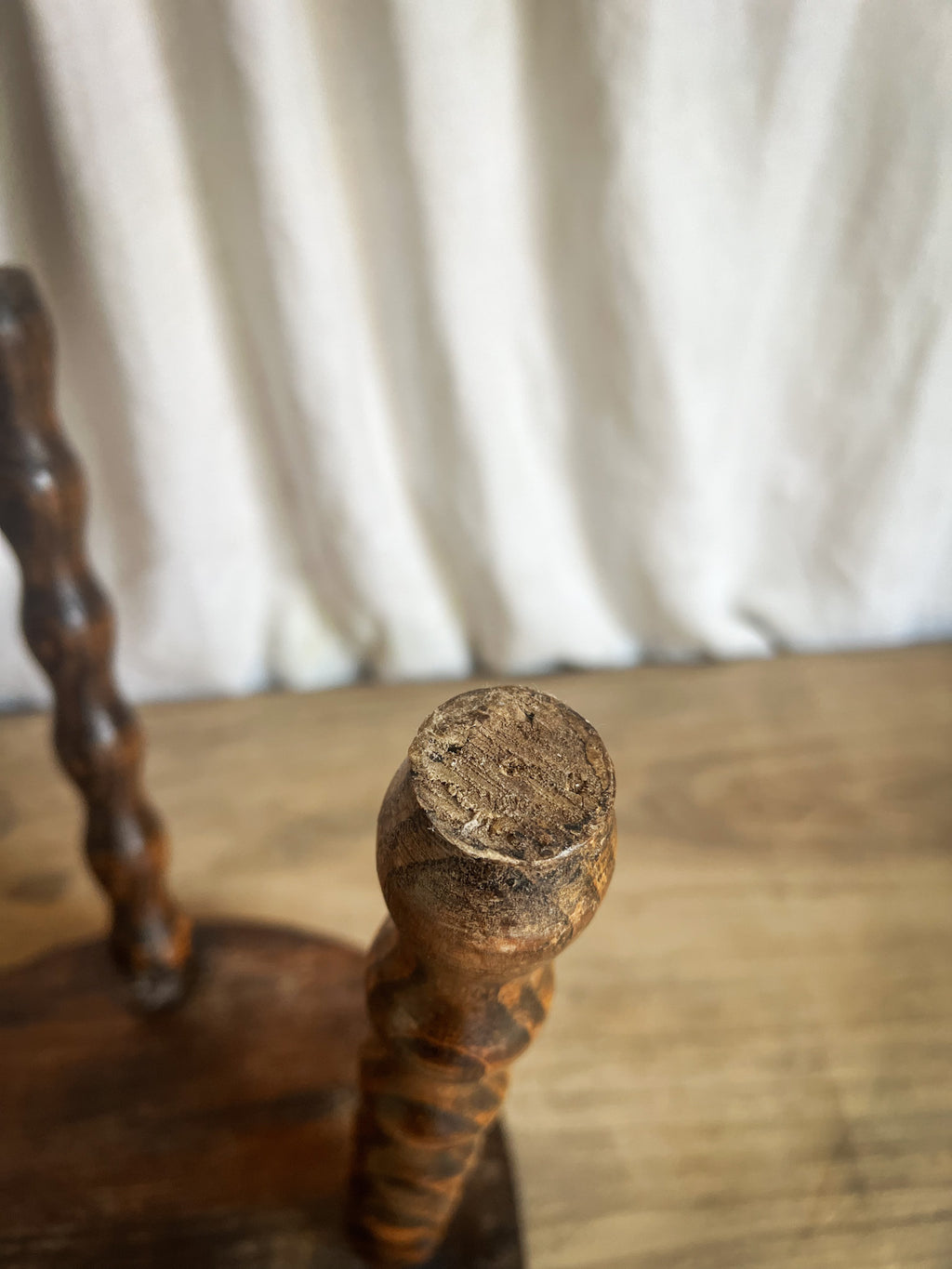 French Bobbin - Three Leg Milking Stool