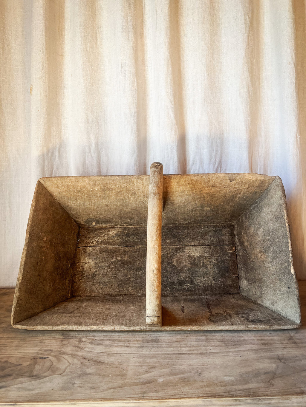 French Wooden Garden Trug / Gathering Basket