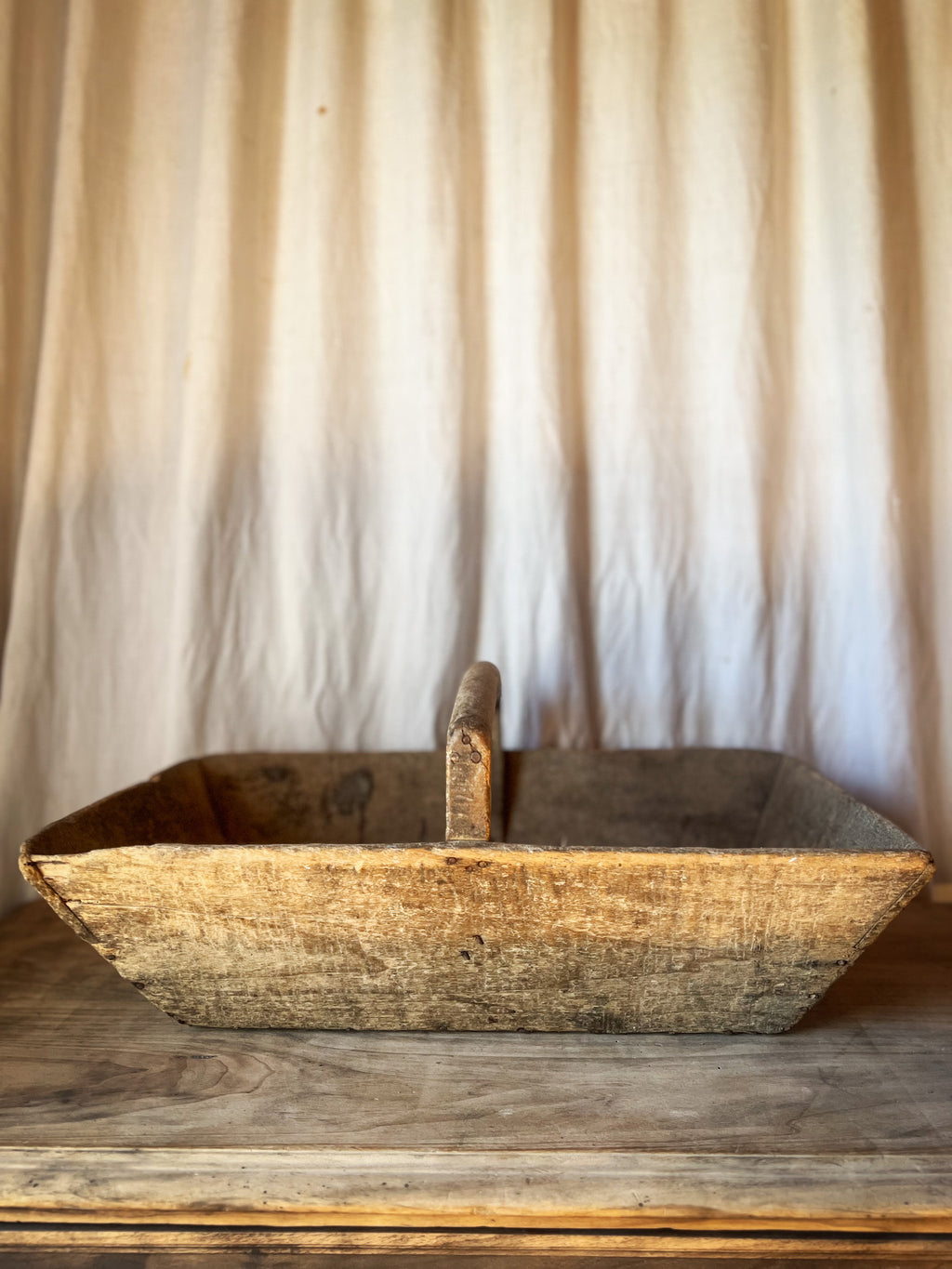 French Wooden Garden Trug / Gathering Basket