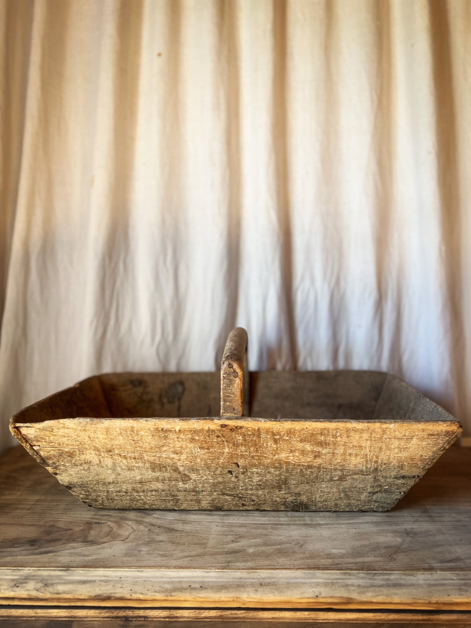 French Wooden Garden Trug / Gathering Basket