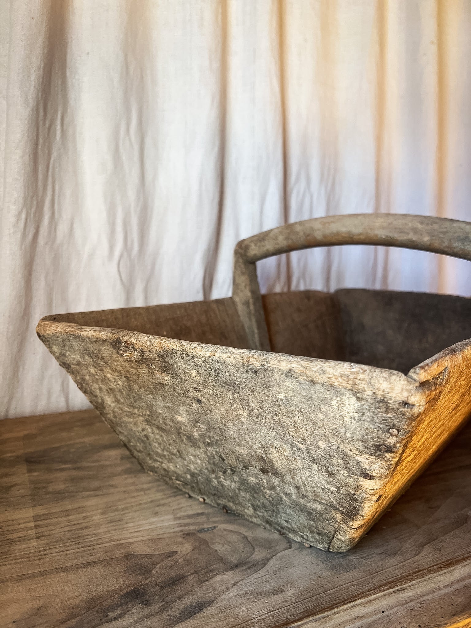 French Wooden Garden Trug / Gathering Basket