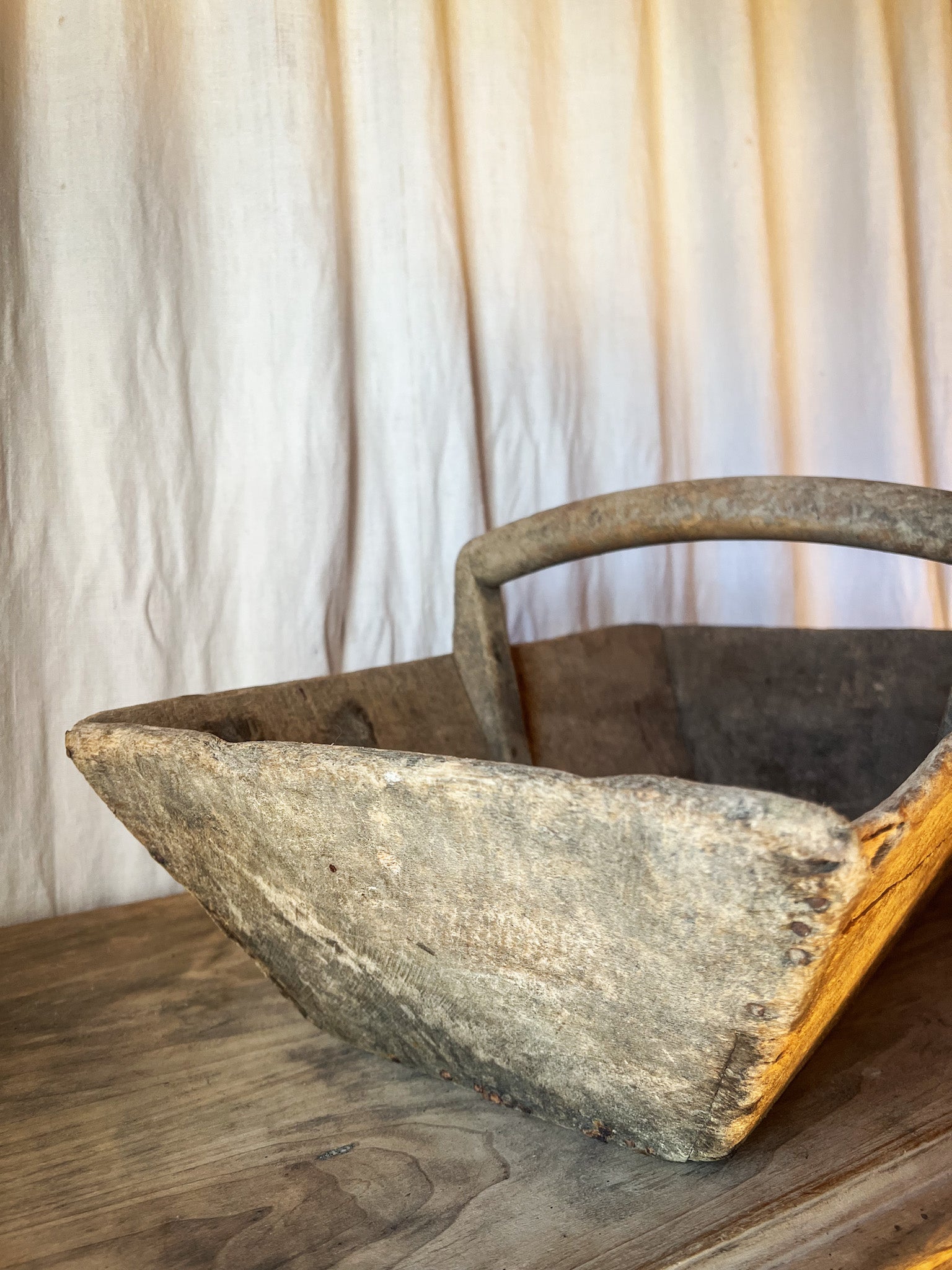 French Wooden Garden Trug / Gathering Basket