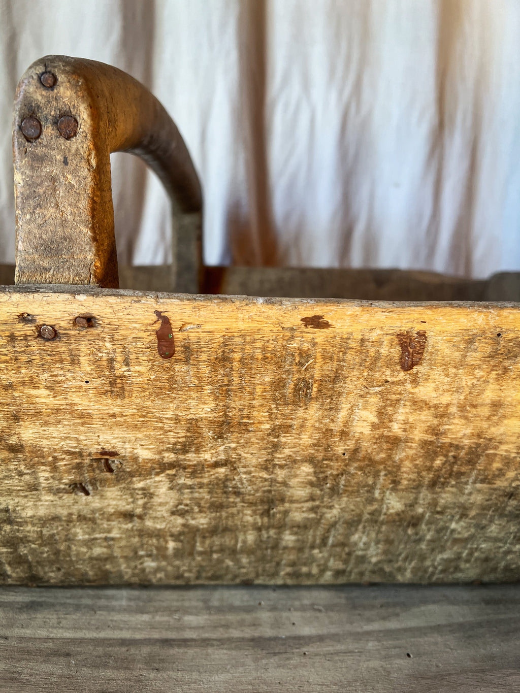 French Wooden Garden Trug / Gathering Basket