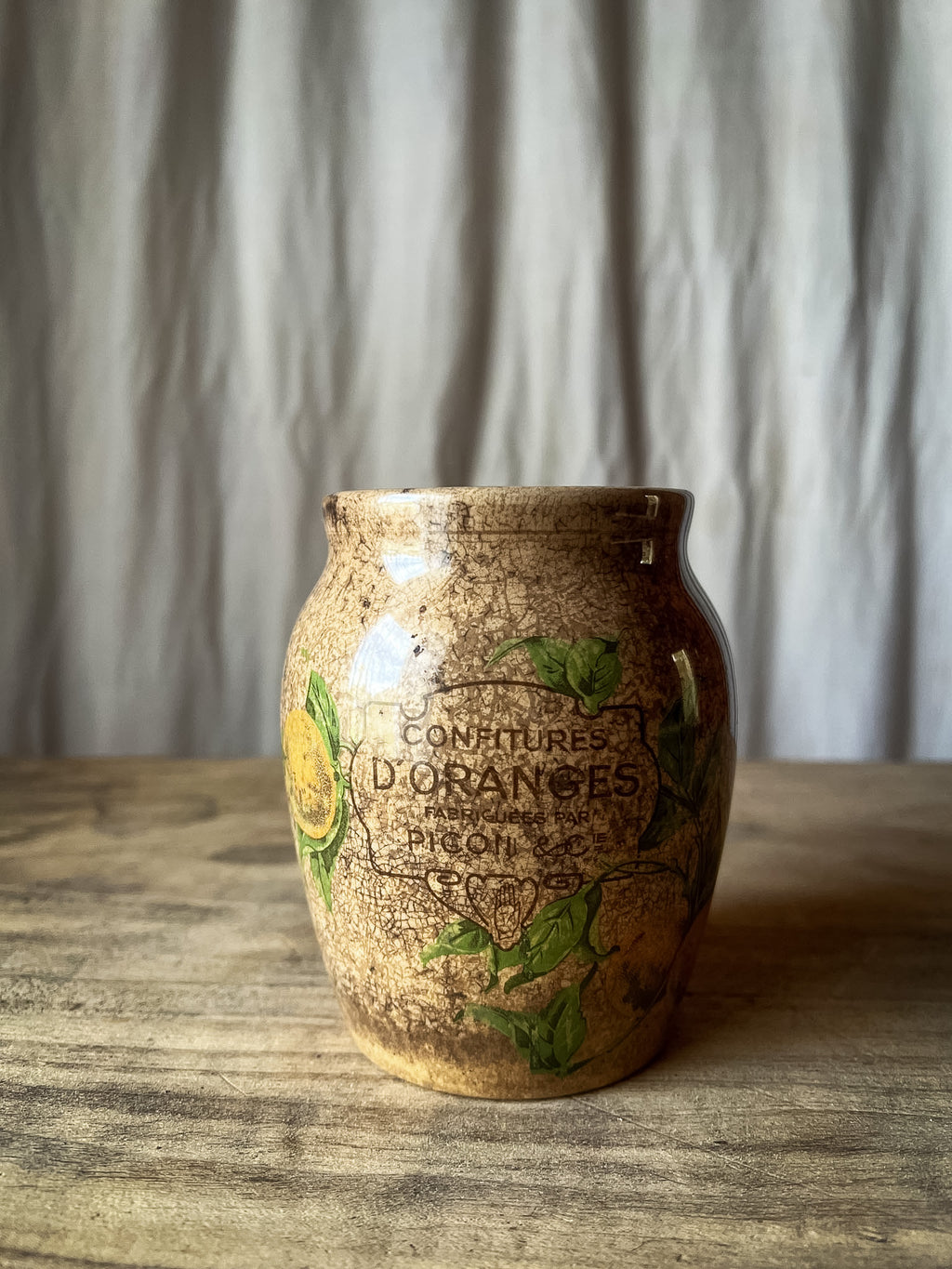 Marmalade Pot — Confitures d'Oranges Picon & Cie, Faïence de Lunéville
