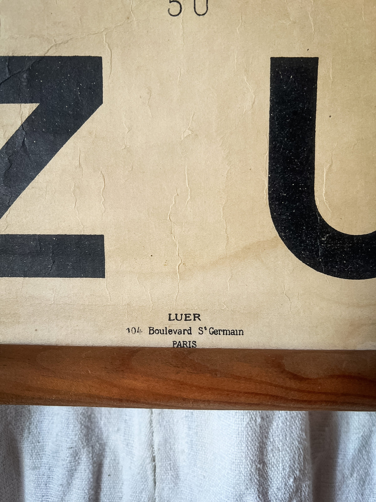 French Eye Test Chart — Luer, Paris