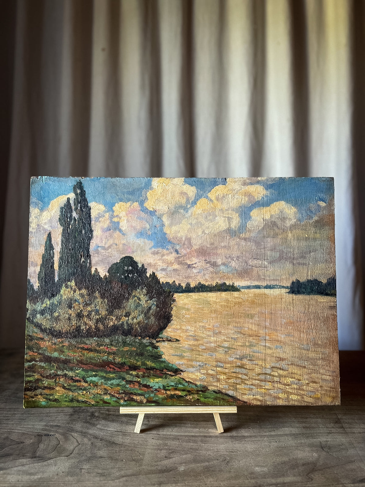 Impressionist Landscape Oil Painting on Panel