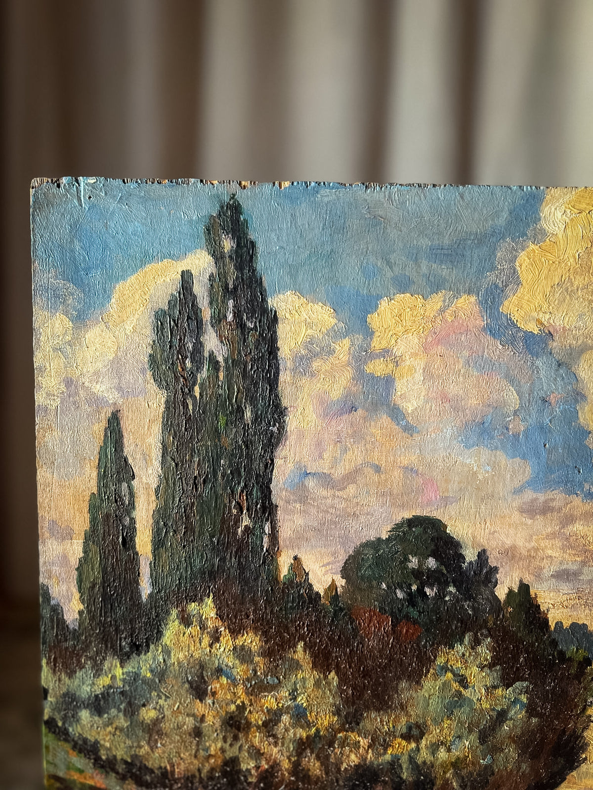 Impressionist Landscape Oil Painting on Panel