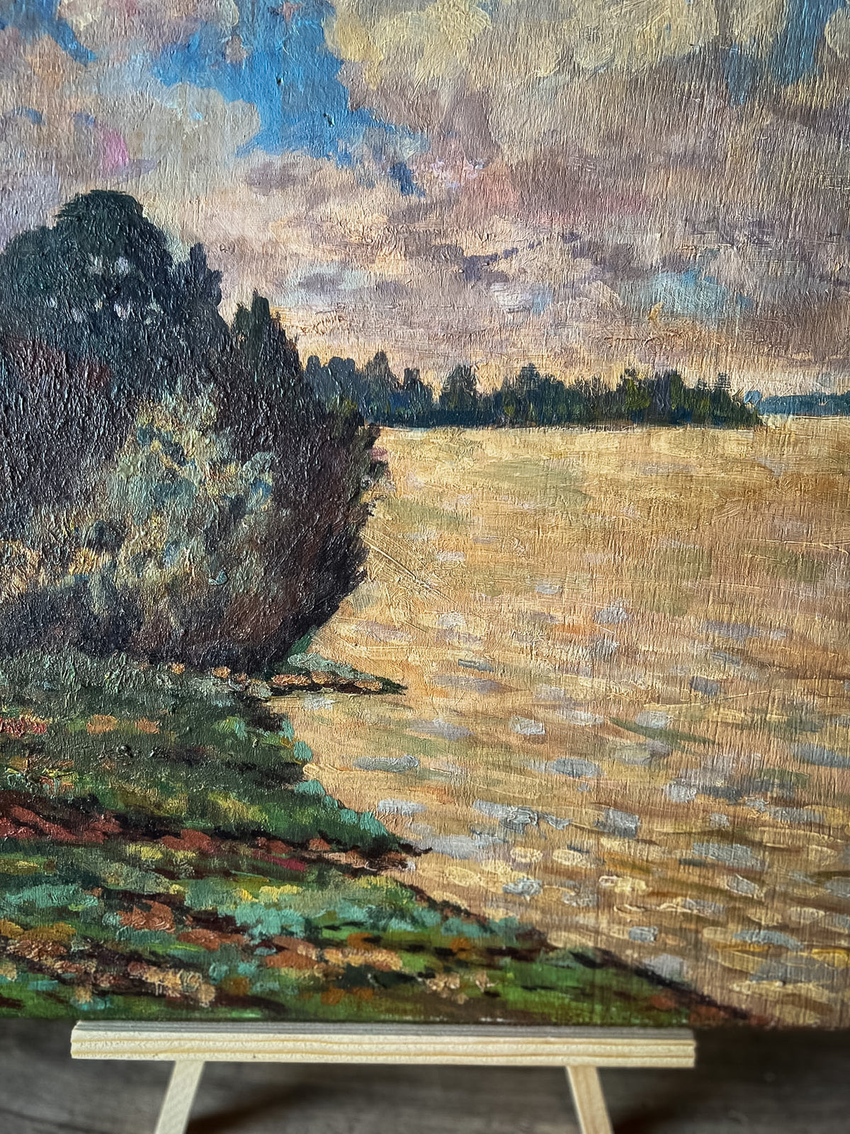 Impressionist Landscape Oil Painting on Panel