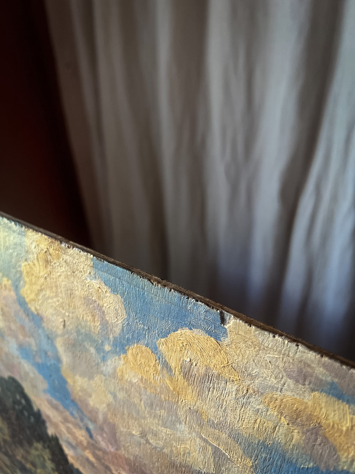 Impressionist Landscape Oil Painting on Panel