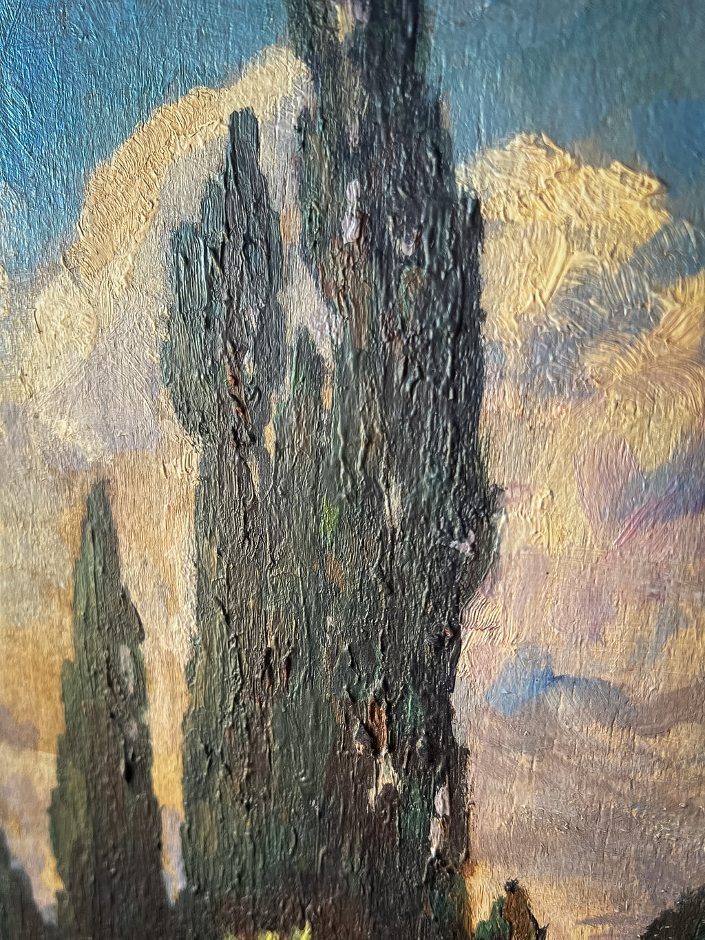Impressionist Landscape Oil Painting on Panel