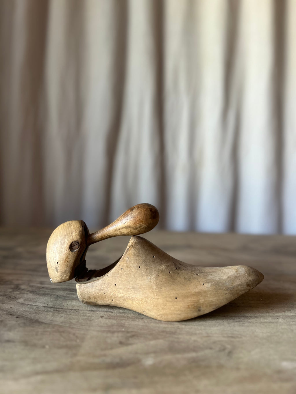 Hinged Wooden Shoe Last - Shoemaker's Form