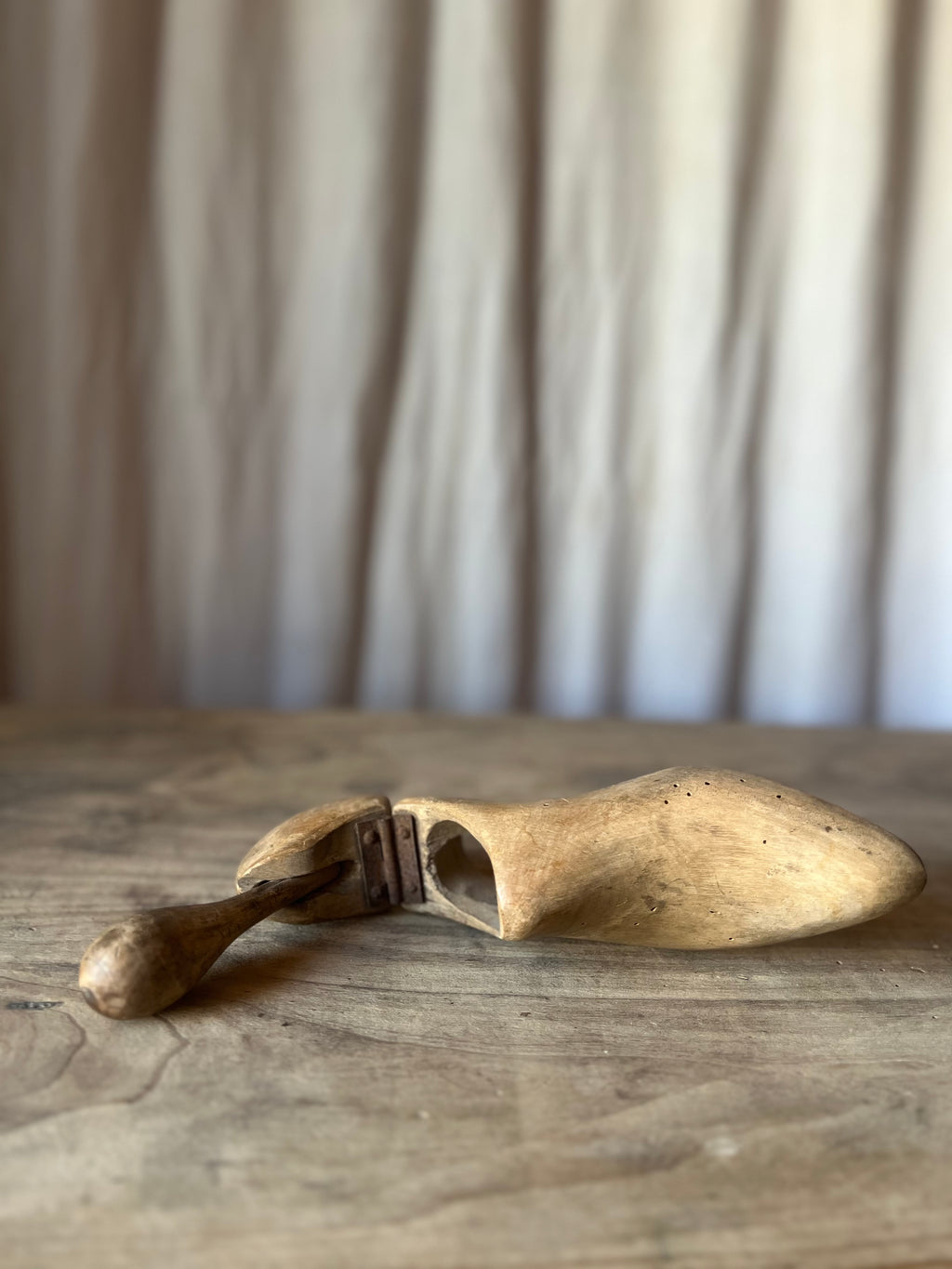 Hinged Wooden Shoe Last - Shoemaker's Form