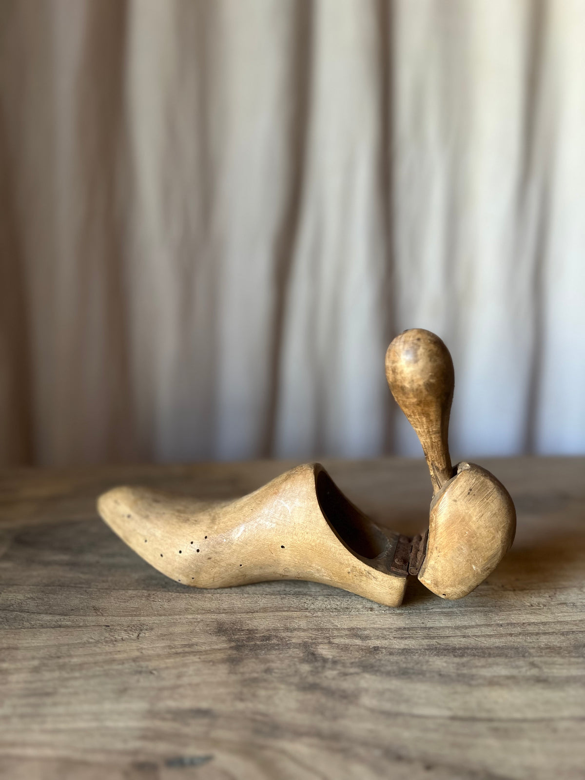 Hinged Wooden Shoe Last - Shoemaker's Form