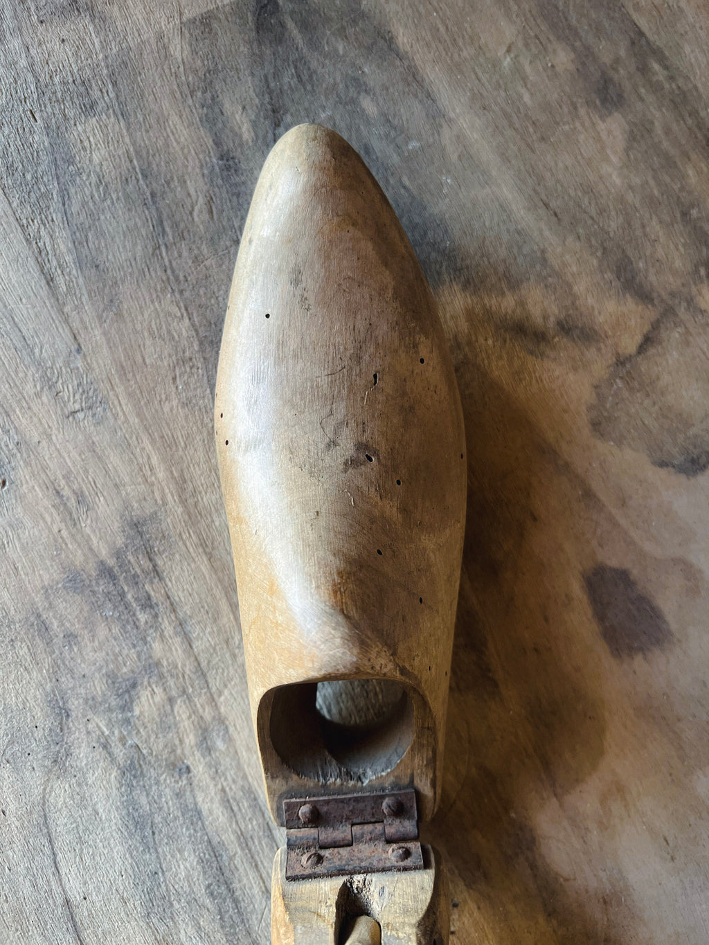 Hinged Wooden Shoe Last - Shoemaker's Form
