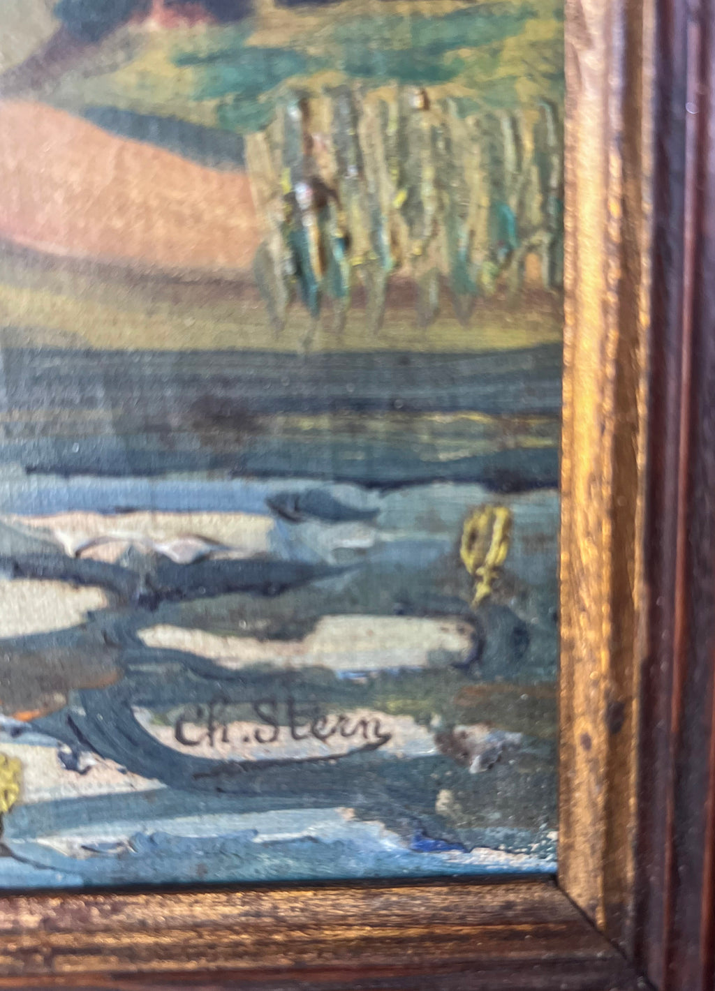 French Landscape Oil Painting — Signed Ch. Stern