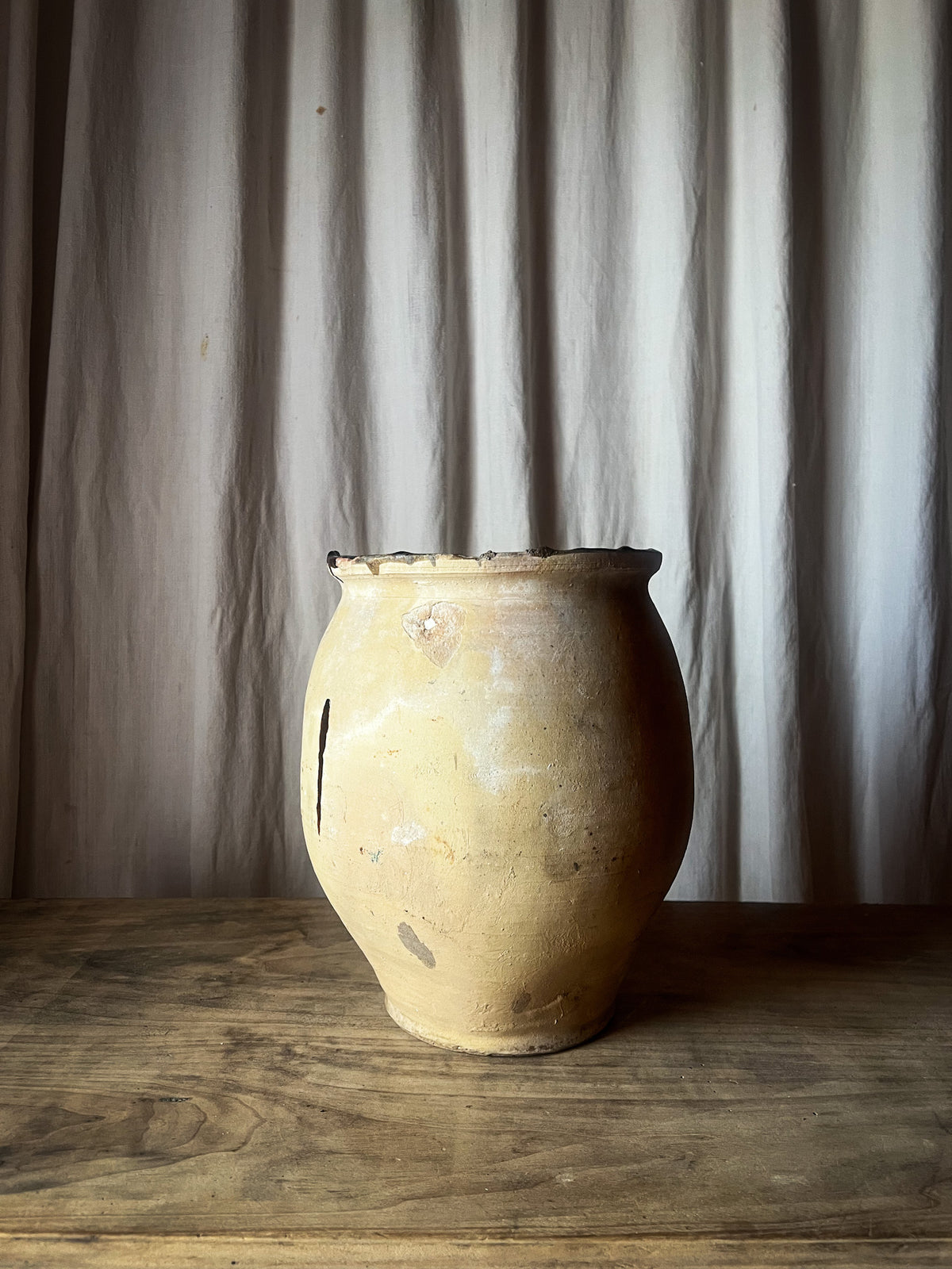 Glazed Stoneware Jar / Pot — French, 19th Century