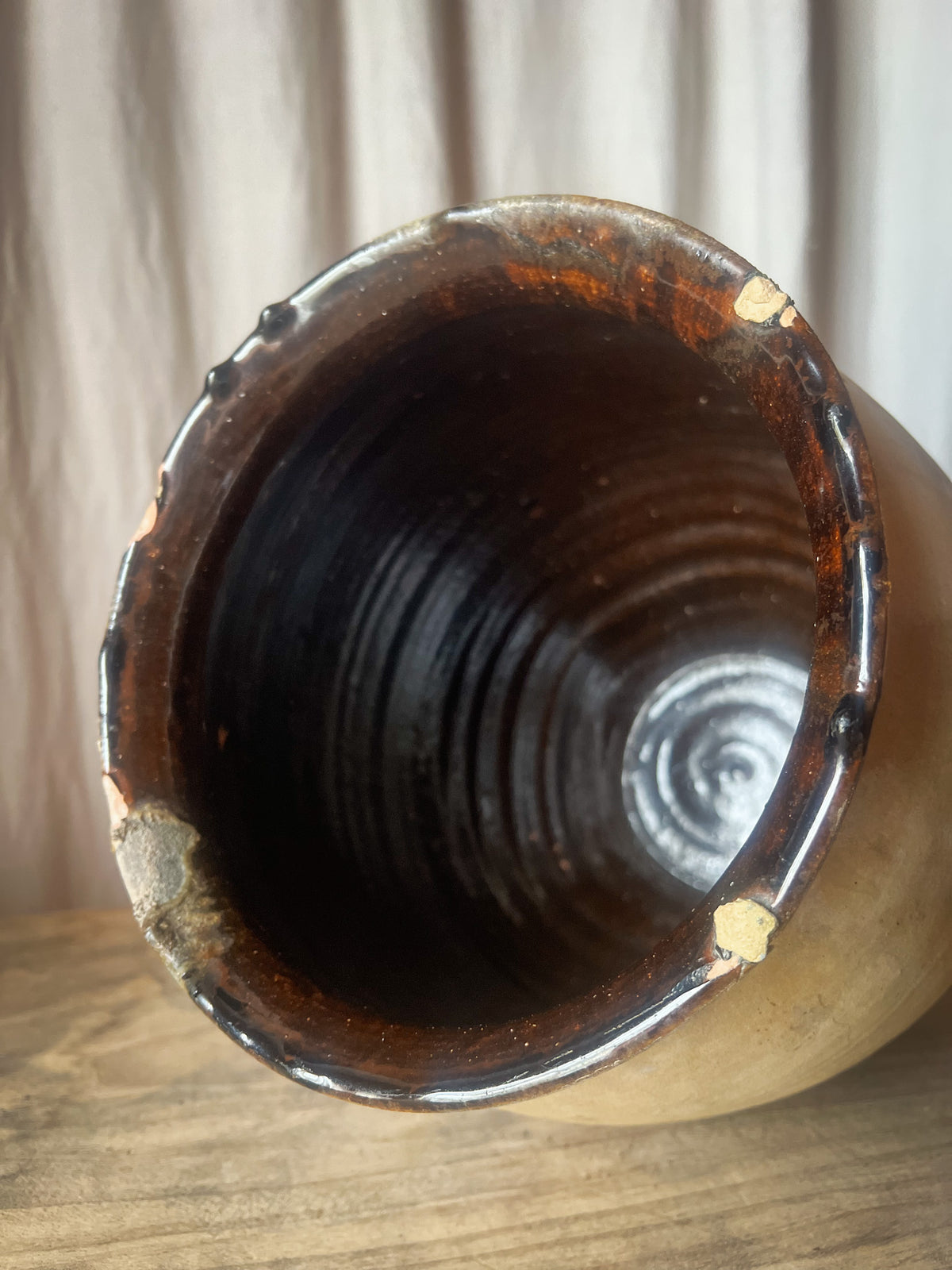 Glazed Stoneware Jar / Pot — French, 19th Century