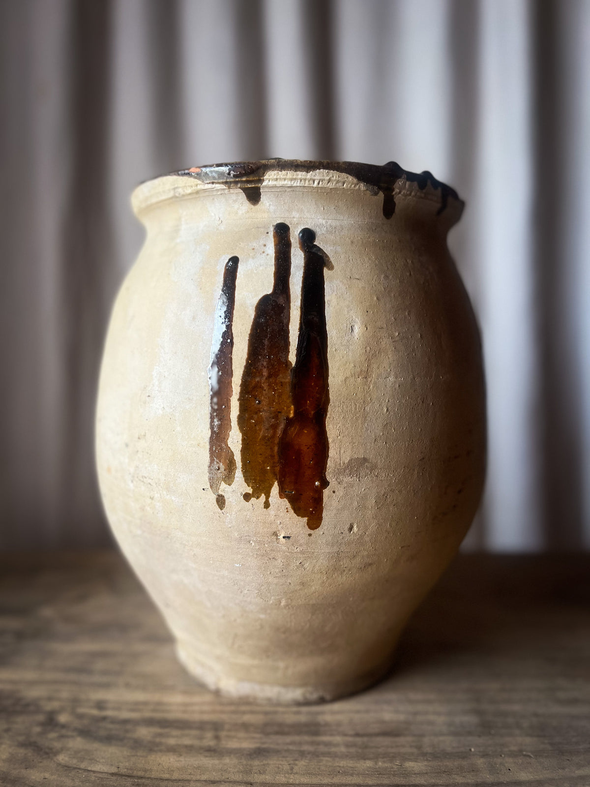 Glazed Stoneware Jar / Pot — French, 19th Century