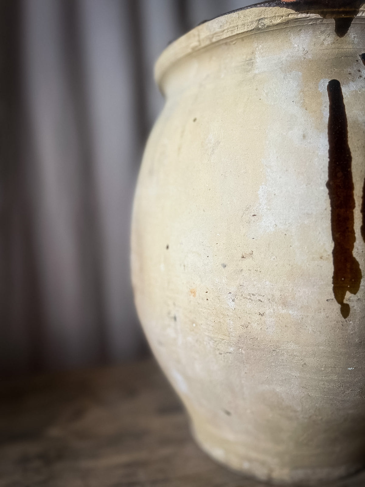 Glazed Stoneware Jar / Pot — French, 19th Century