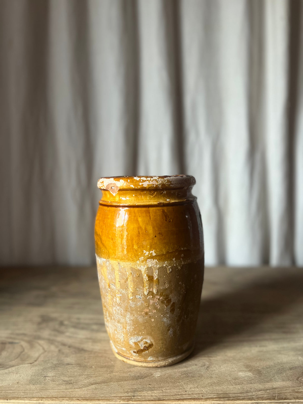 Glazed Terracotta Amphora — Italian