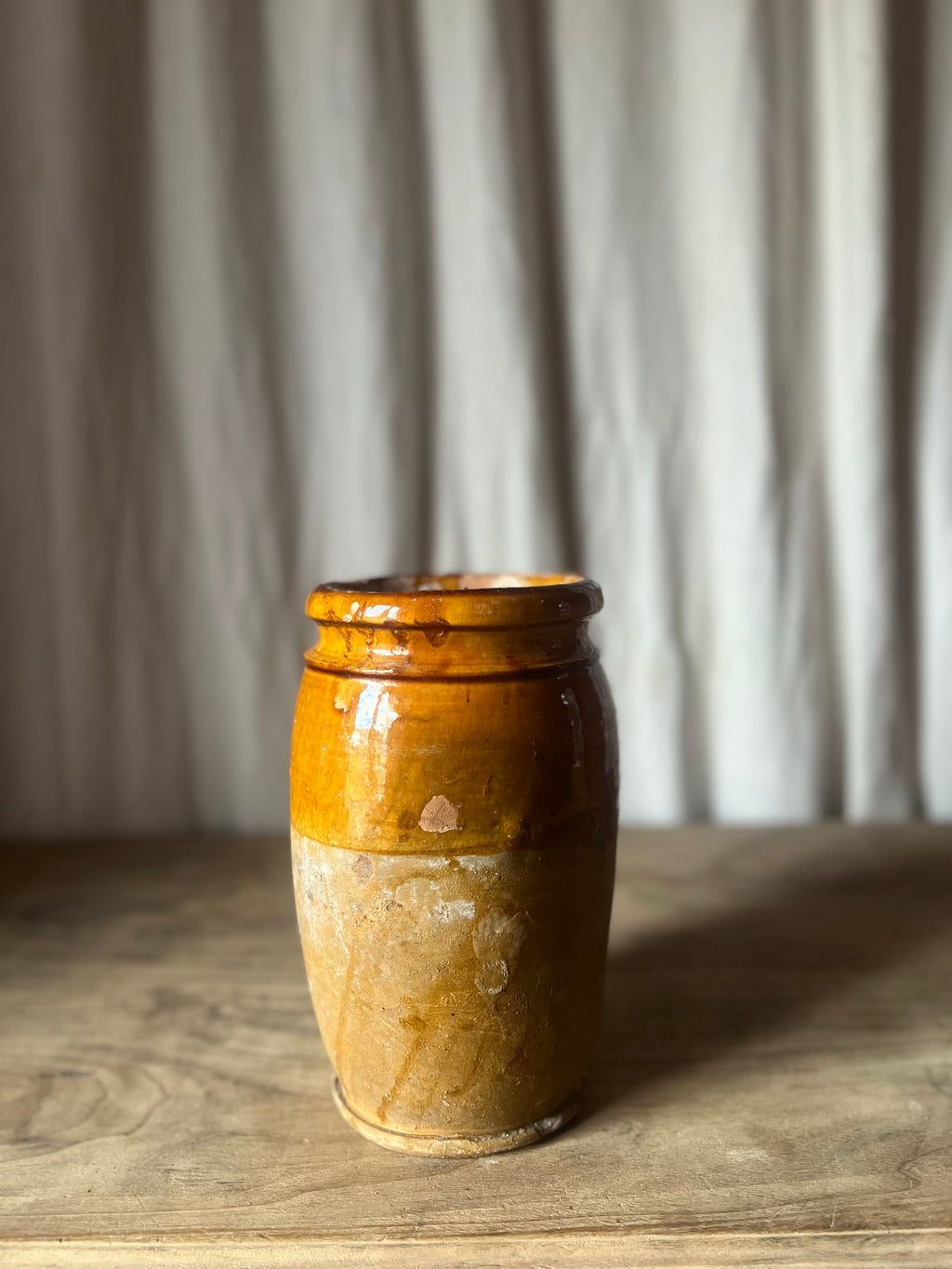 Glazed Terracotta Amphora — Italian