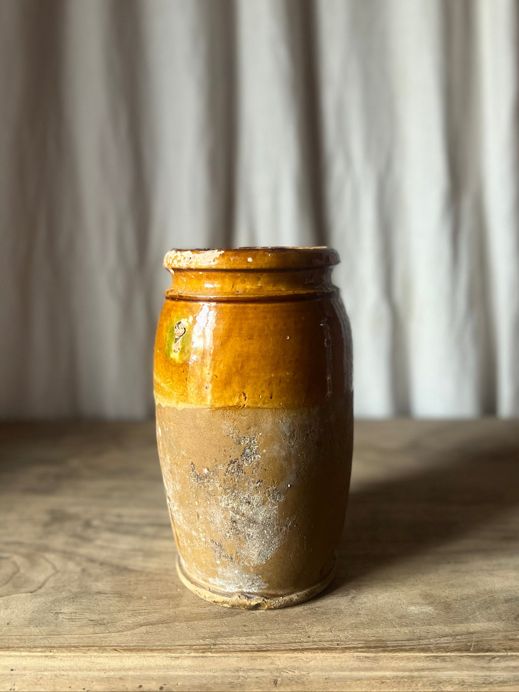 Glazed Terracotta Amphora — Italian