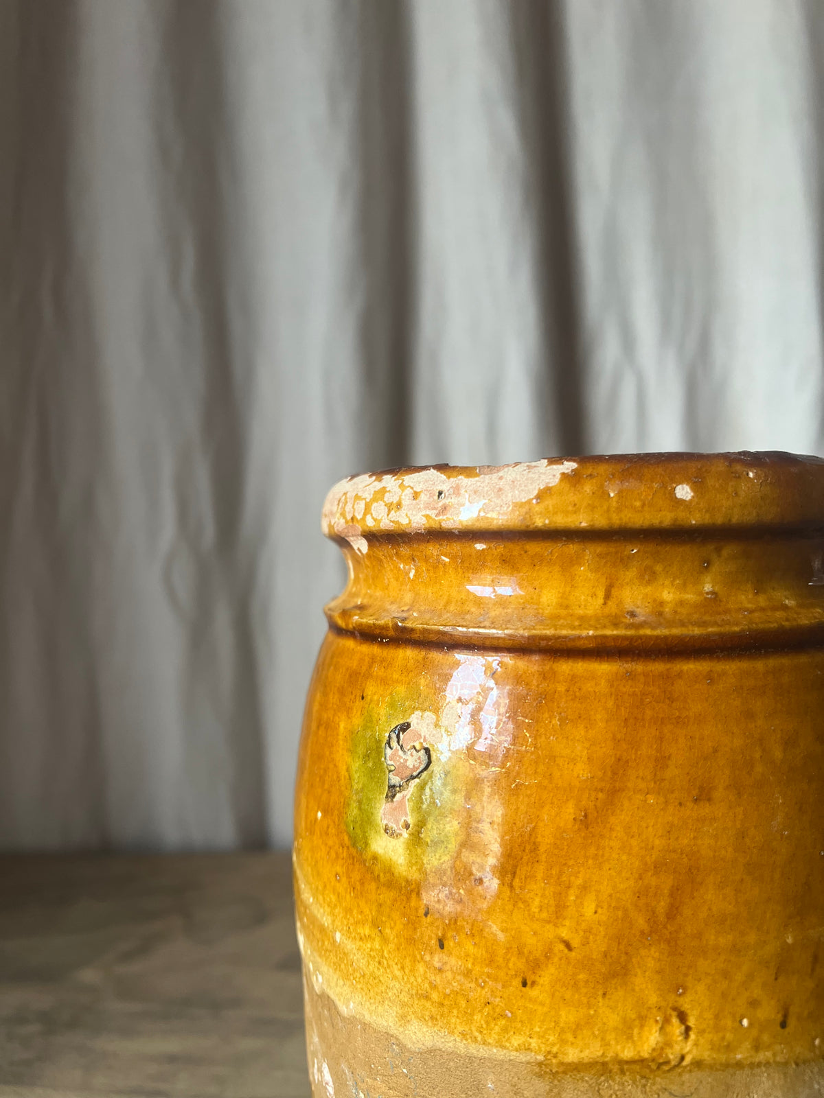 Glazed Terracotta Amphora — Italian