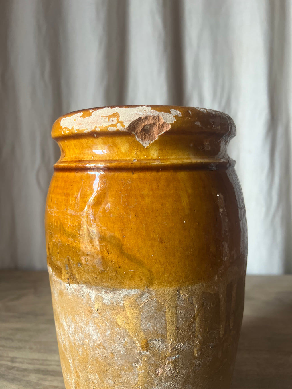 Glazed Terracotta Amphora — Italian