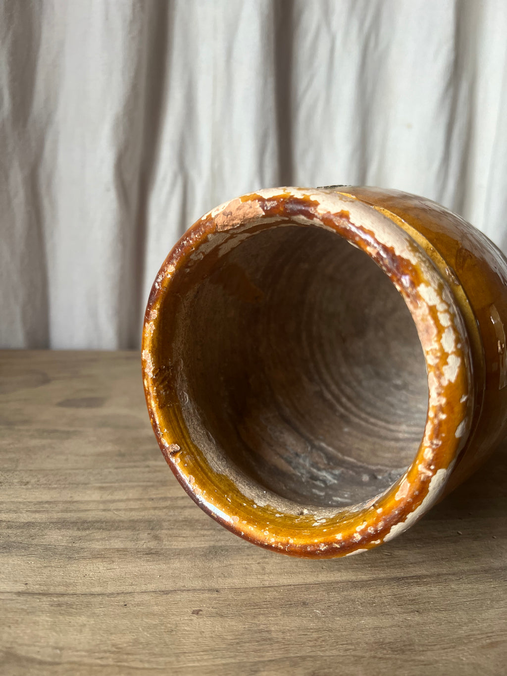 Glazed Terracotta Amphora — Italian
