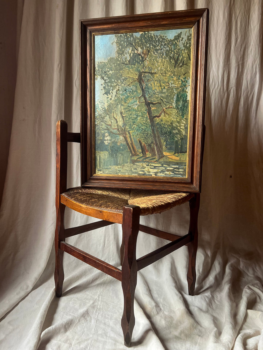 French Landscape Oil Painting — Signed Ch. Stern