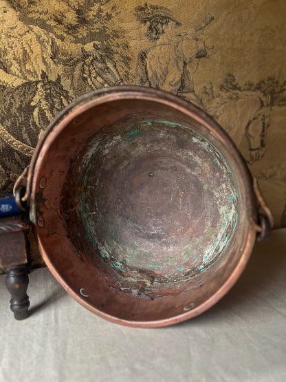 19th Century French Copper Cauldron