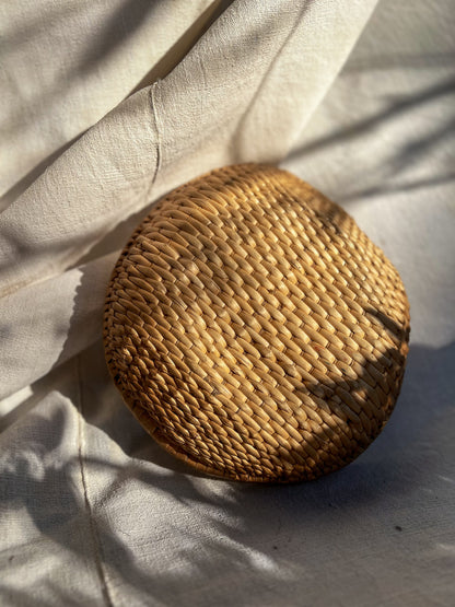 Handwoven Straw Bread Bowl