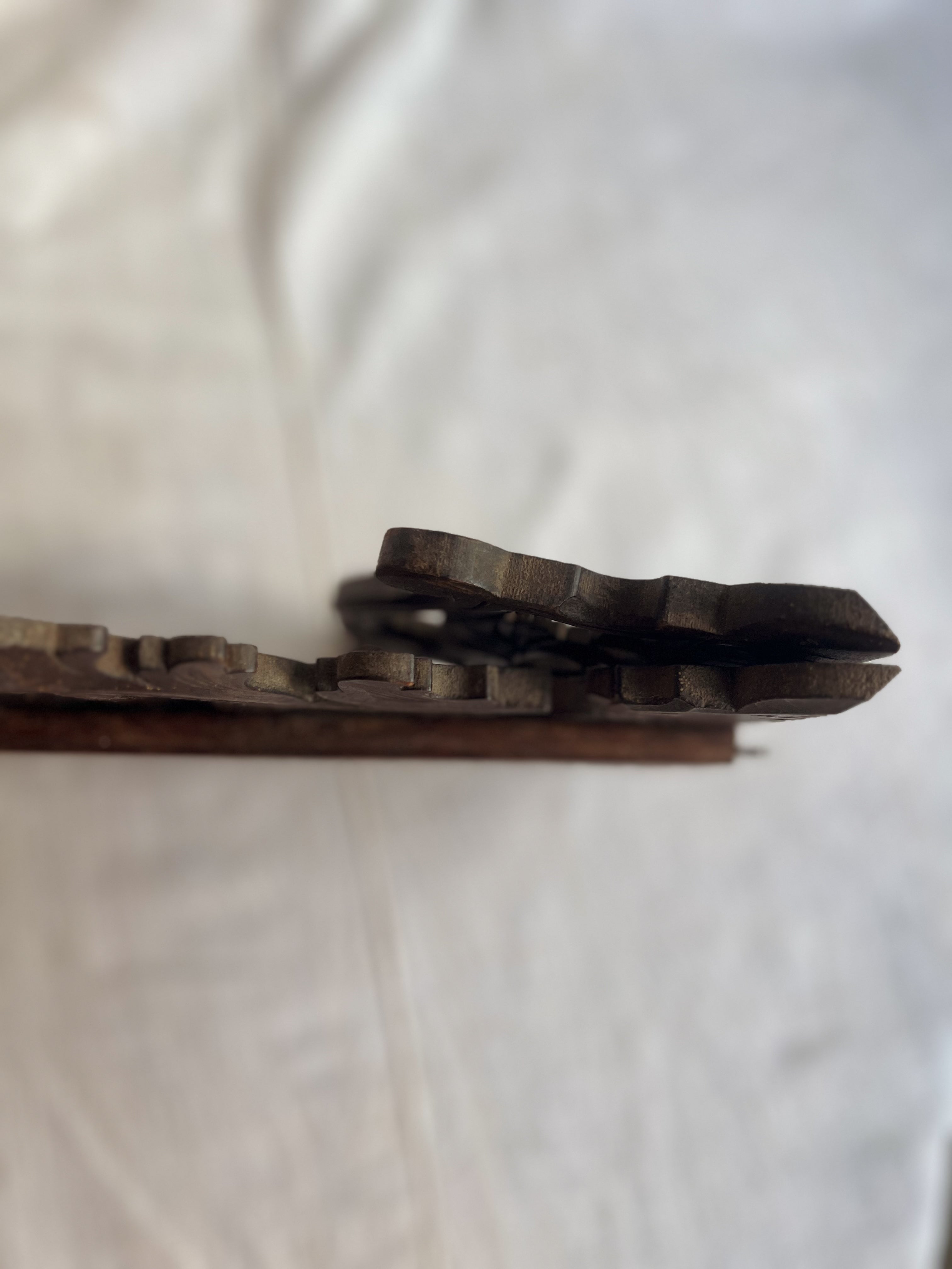 Carved Folding Wall or Table Top Shelf