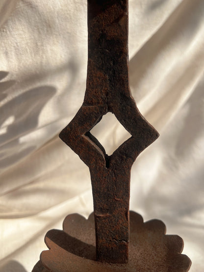 Hand-Forged Iron Gothic Candle Holders