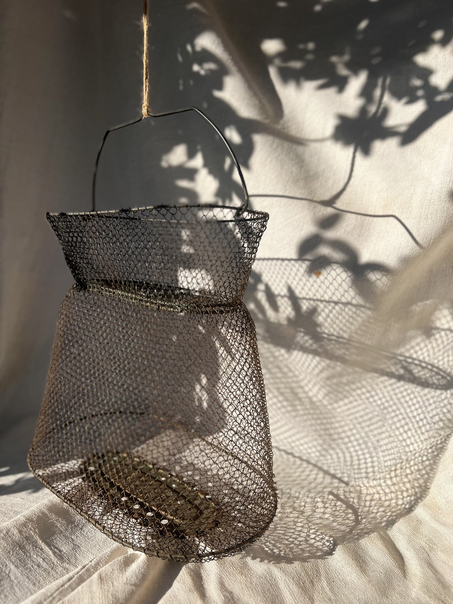 French Wire Fishing Basket