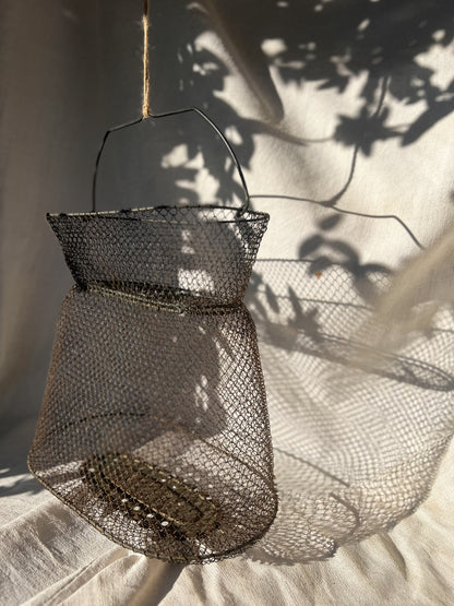 French Wire Fishing Basket