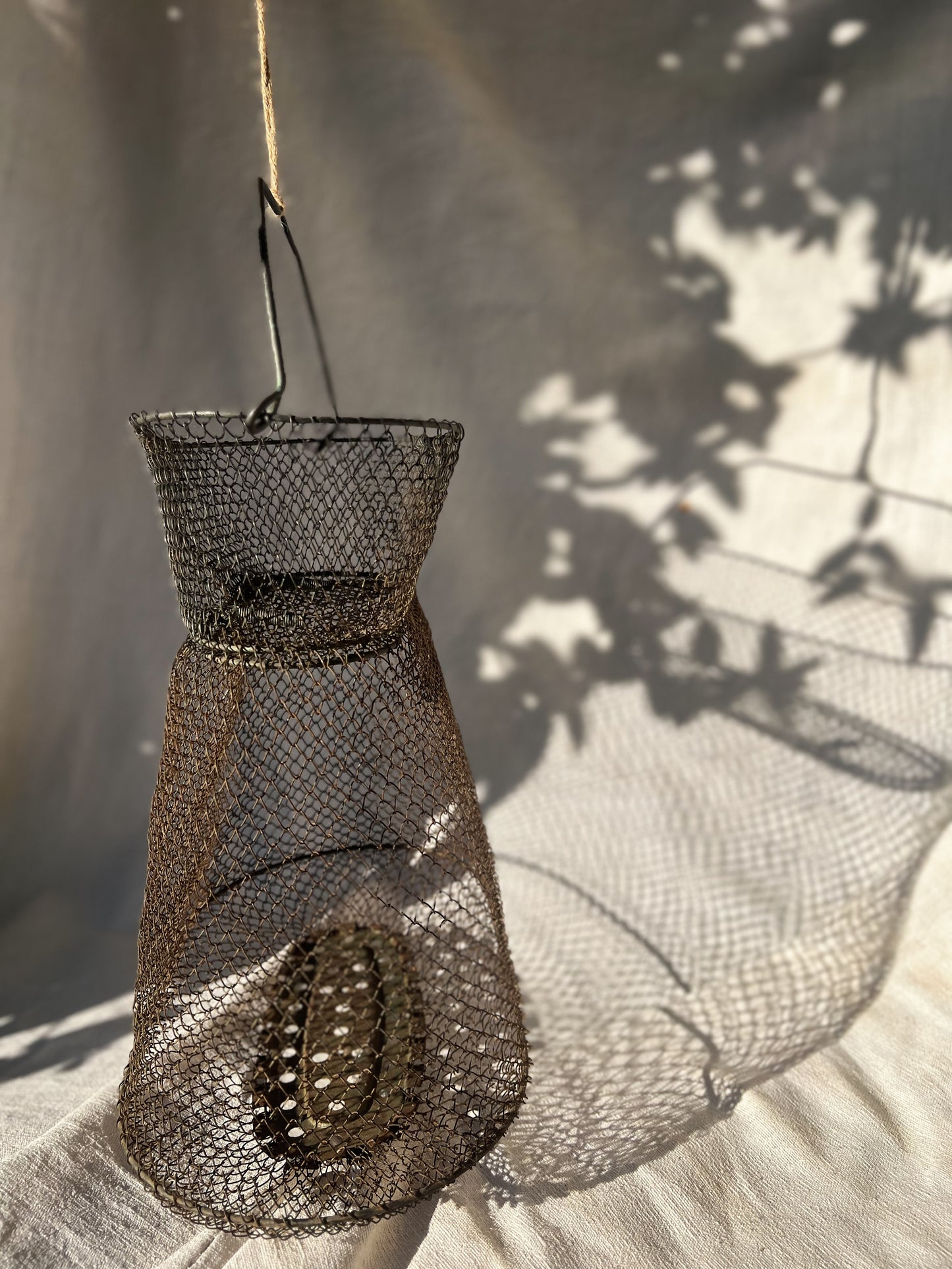 French Wire Fishing Basket