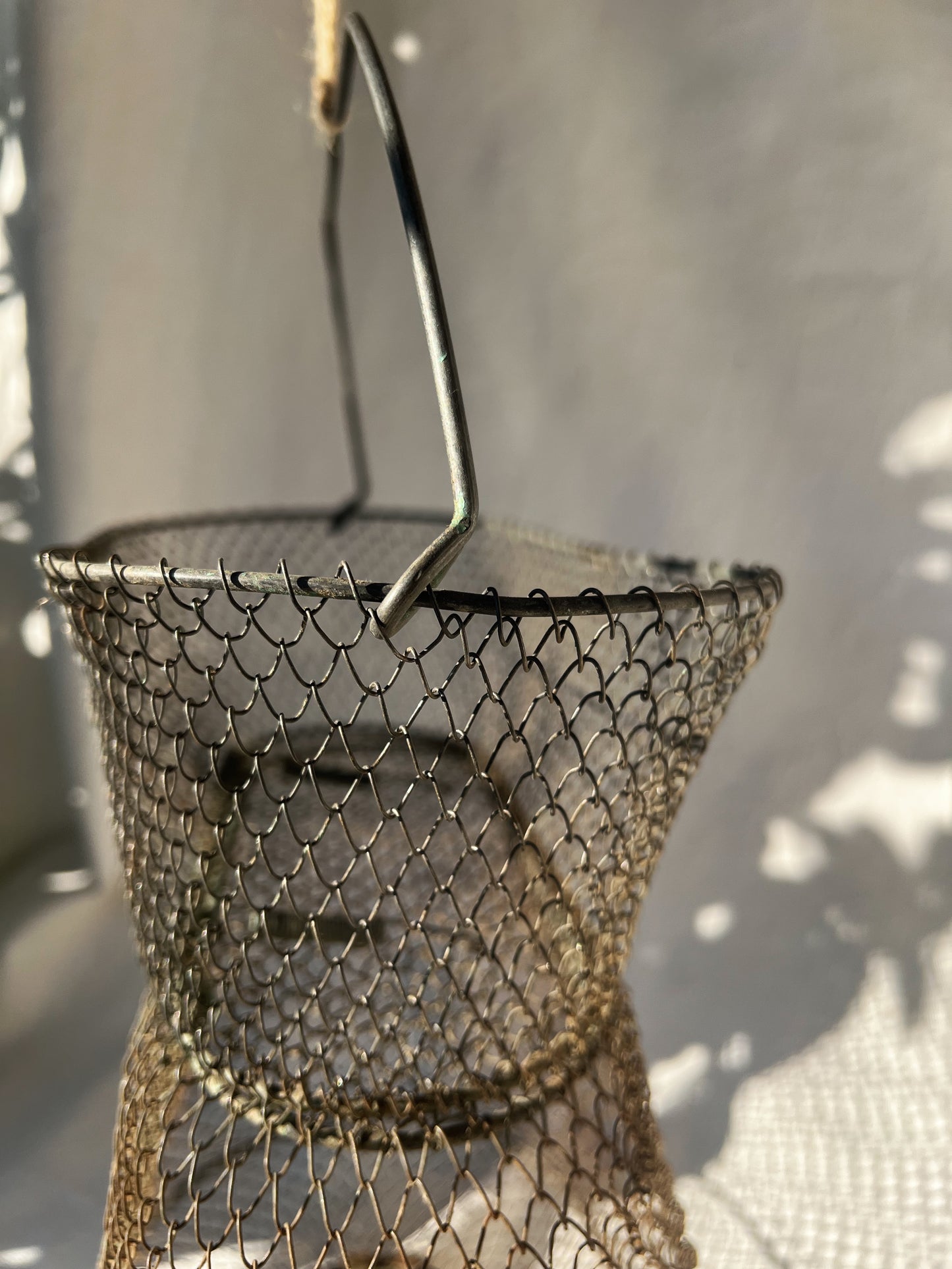 French Wire Fishing Basket