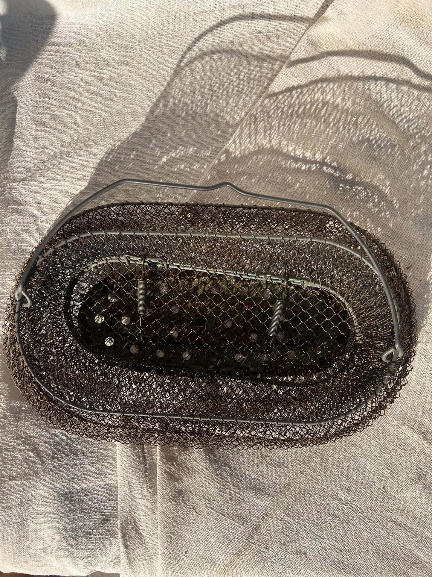 French Wire Fishing Basket